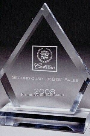 Multi Faceted Acrylic Clear Ruby Award (Laser Engraved)