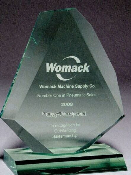 Multi-faceted Acrylic Clear Beveled Diamond Award (Laser Engraved)