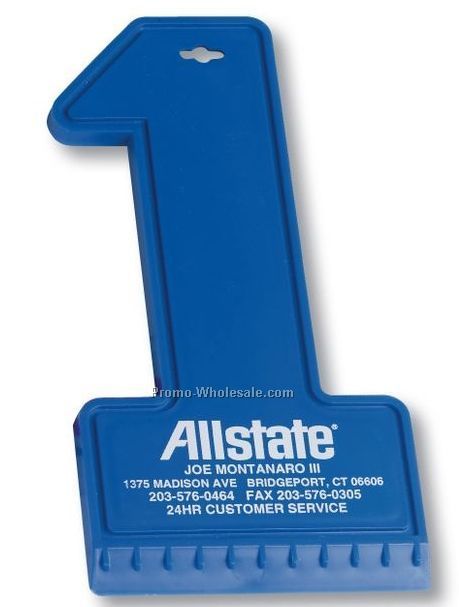 Number 1 Ice Scraper - Recycled Colors