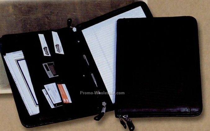 Oregon Canyon Zip-around Meeting Folder With Pen