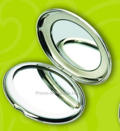 Oval Mirrored Compact