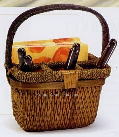 Picnic Blue Veranda Collection Utensil Caddy