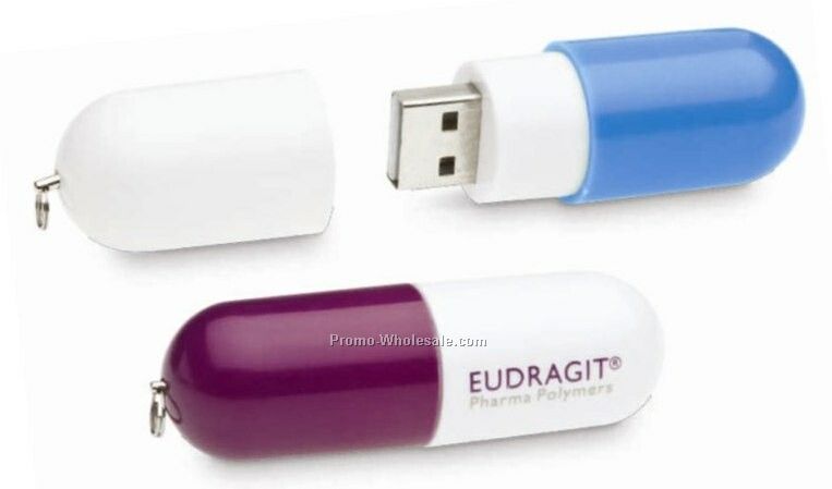 Pill Shape USB Drive - 1 Gb