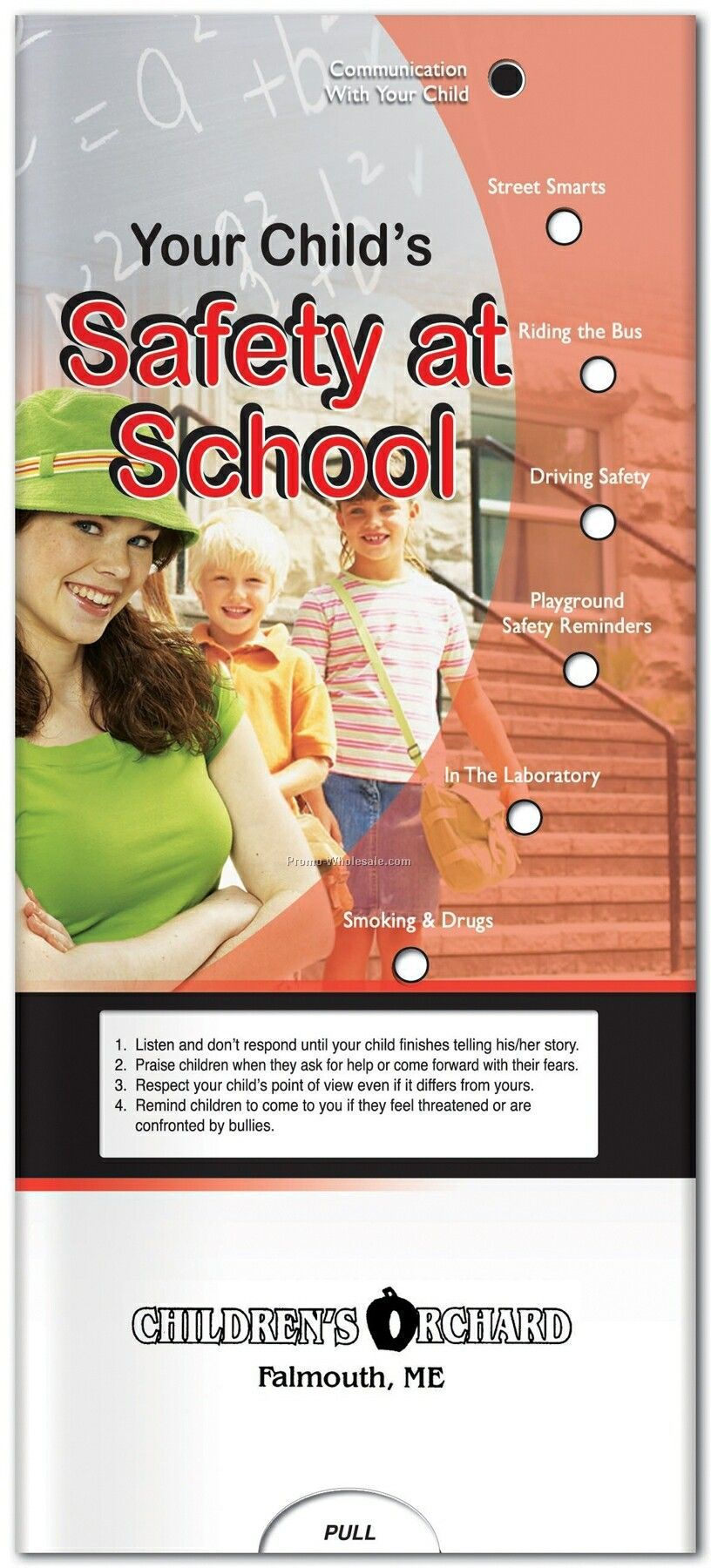 Pillowline Safety At School Pocket Slider Chart