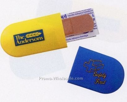 Plastic Capsule Dispenser With Plastic Bandages