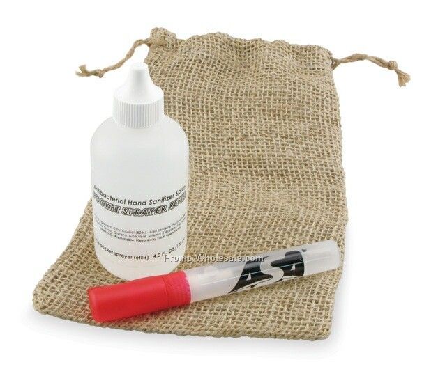 Pocket Sprayer & Refill In Jute Bag