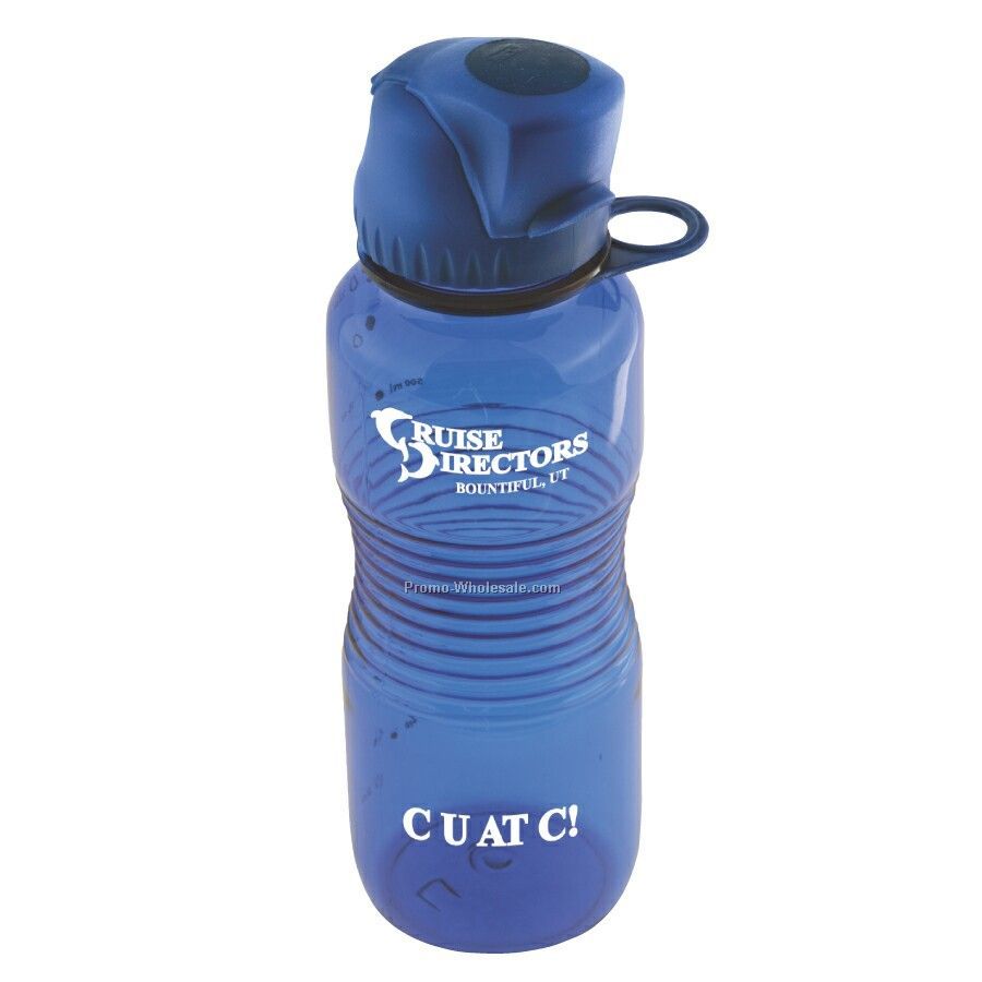 Poly Carbonate 22 Oz. Bottle With Locking Flip Top Lid