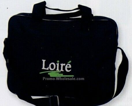 Polyester Briefcase With Adjustable Shoulder Strap (Silk Screen-3 Day Rush)