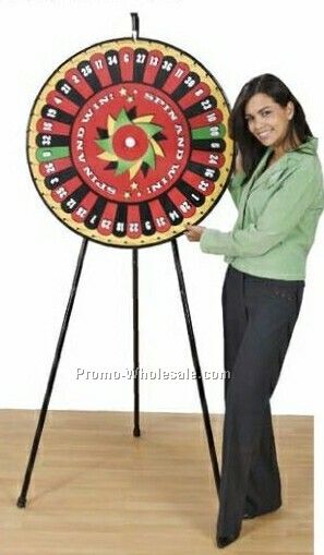 Pre-designed Roulette Floor Stand Prize Wheel