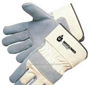 Premium Side Split Cowhide Leather Work Gloves