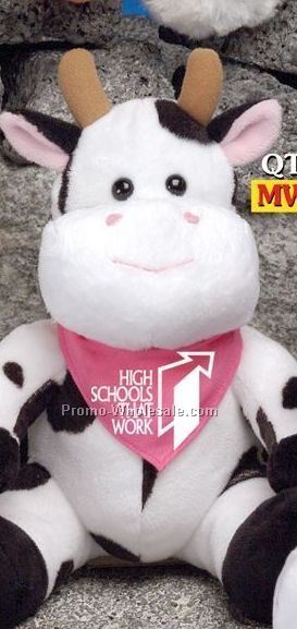 Q-tee Collection Stuffed Cow (9")