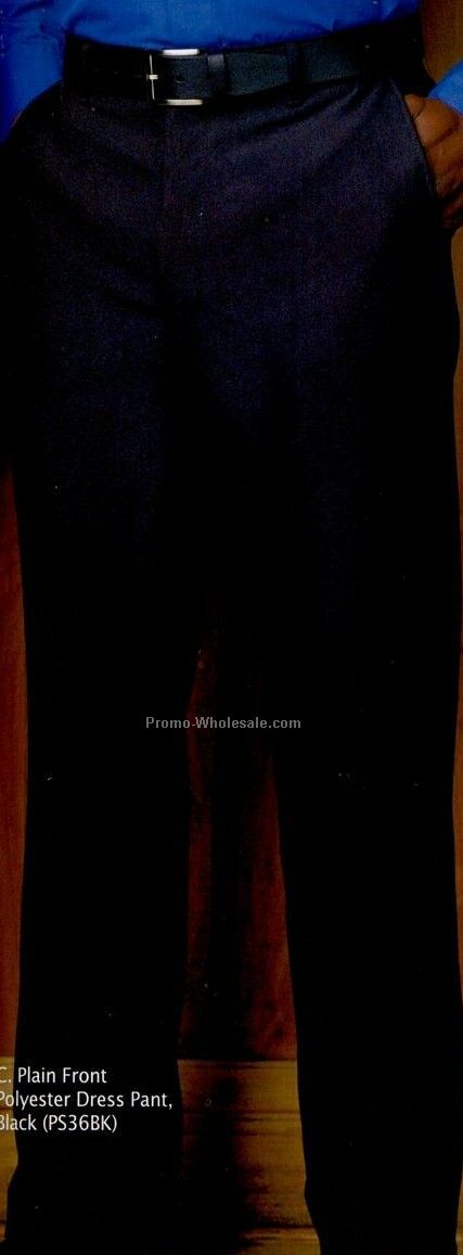 Red Kap Men's Plain Front Dress Slack (30-50) - Black