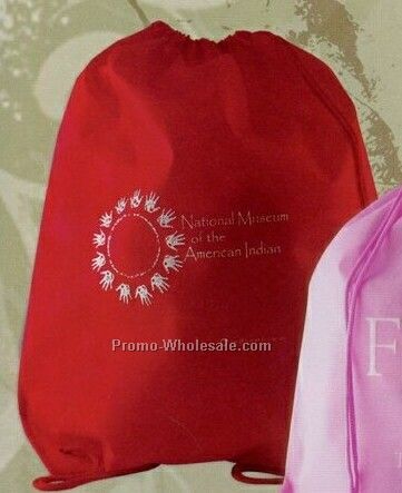 Red Non Woven Backpack Bag