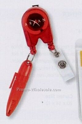 Retractable Pen Badge Holder (Standard Shipping)