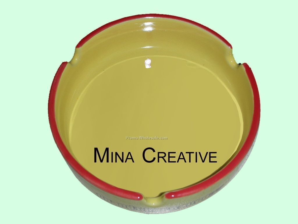 Round Ceramic Ashtray