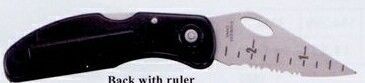 Ruler Pocket Knife With Blond Wood Insert