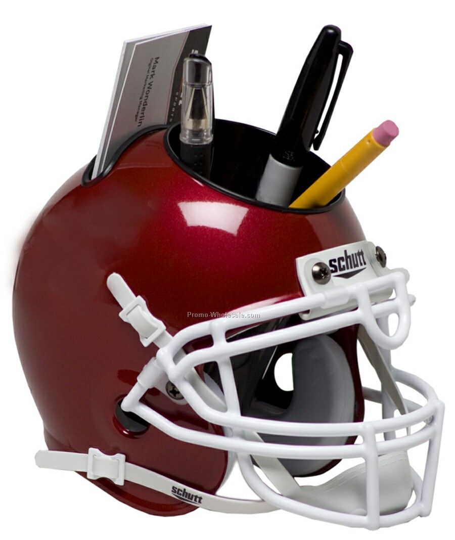 Scale Miniature Football Helmet Desk Caddy