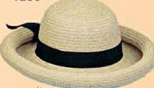 Sewn Braid Straw Hat W/ Black Band (One Size Fit Most)