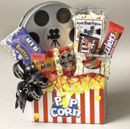 Small Movie Night Gift Basket