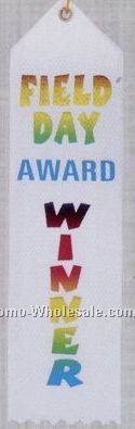 Stock Recognition Ribbon (Pinked) - Field Day Winner