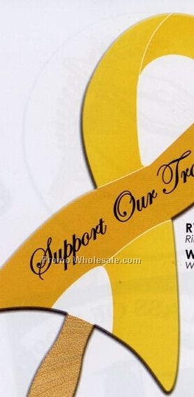 Support Our Troops Stock Window Sign Ribbon
