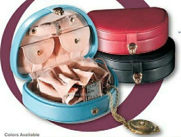 Synthetic Leather Mini Jewelry Box (3-3/4"x5-1/4"x1-5/8")