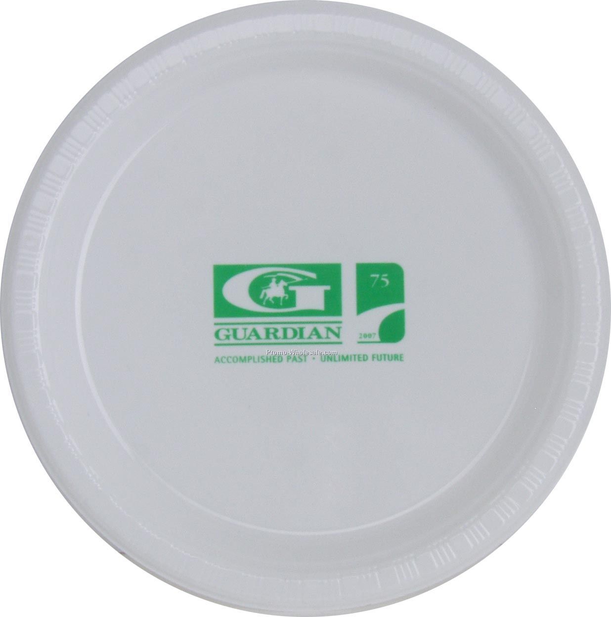 The 500 Line Colorware 7" White Plastic Plate