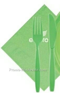 The 500 Line Colorware Fresh Lime Green Dinner Napkins W/ 1/4 Fold