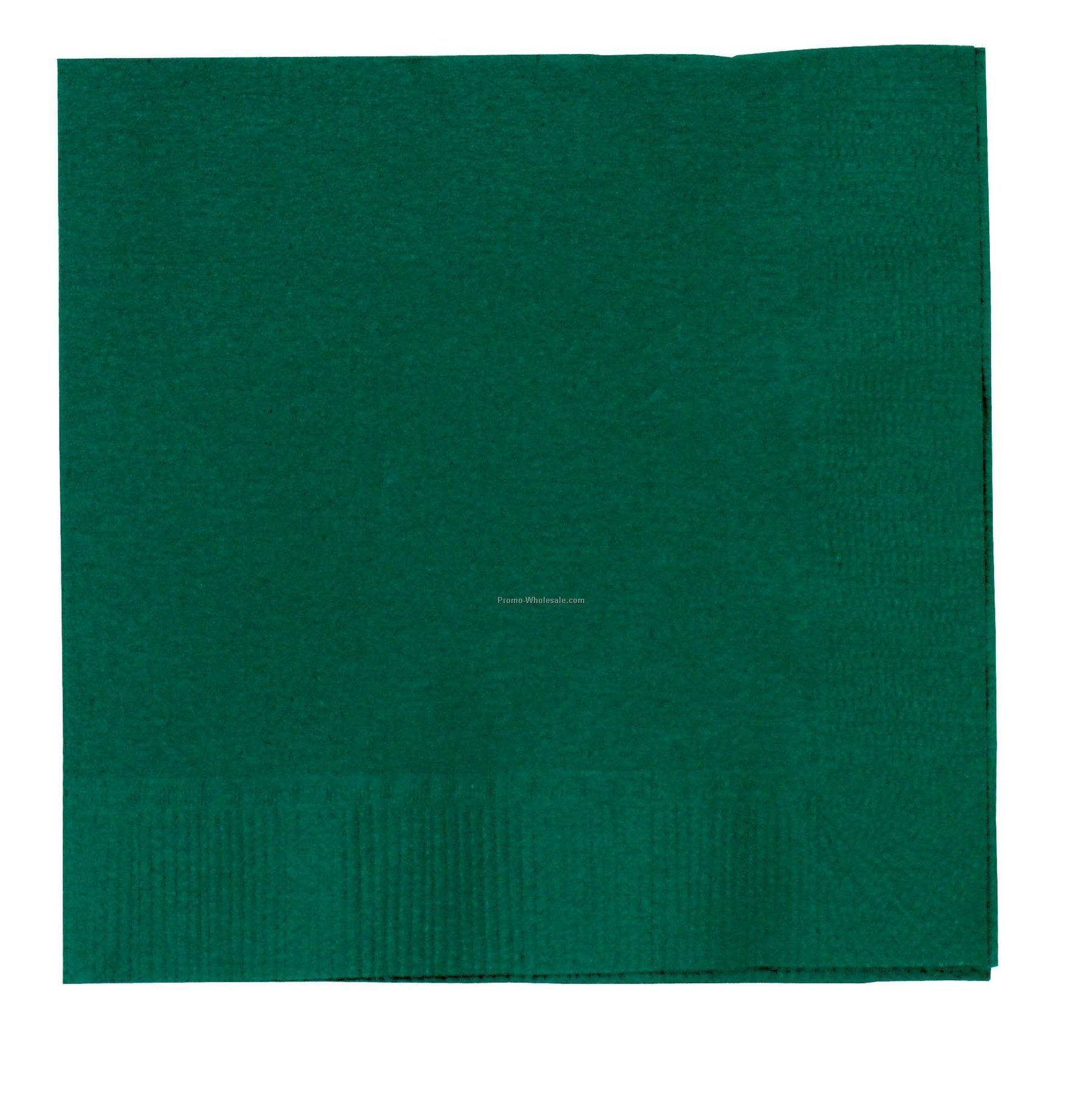 The 500 Line Colorware Hunter Green Dinner Napkins W/ 1/4 Fold