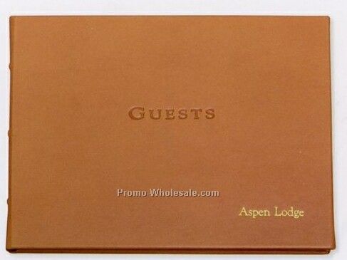Traditional Premium Leather Guest Book