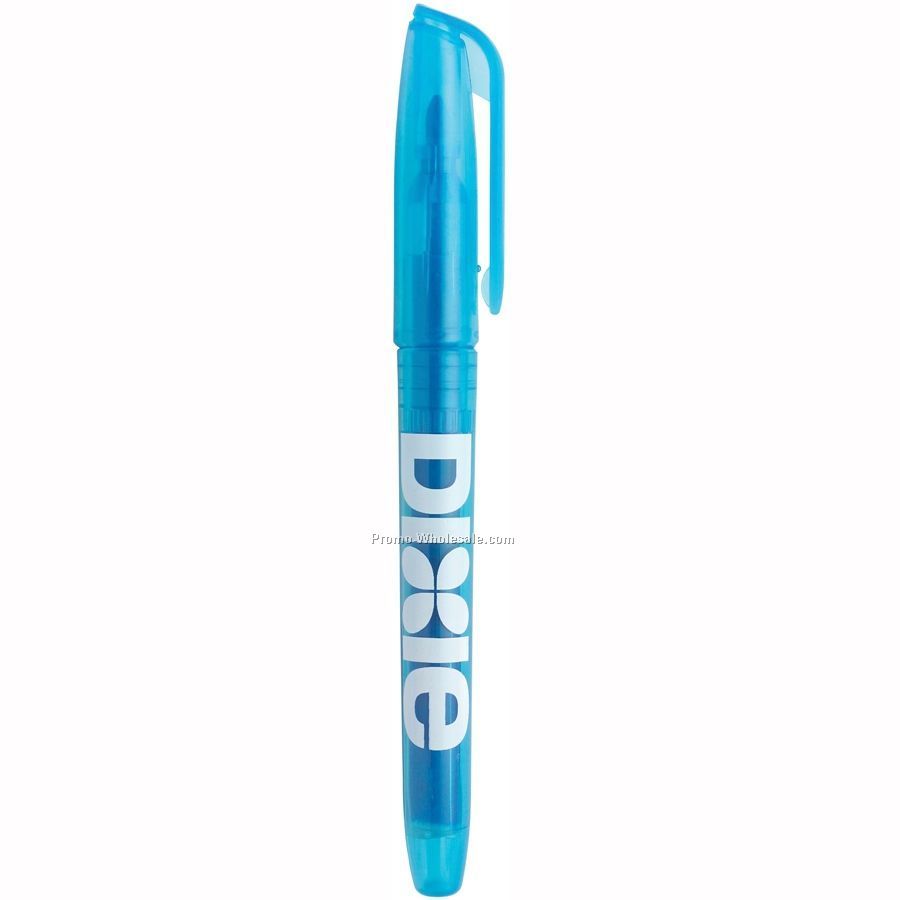 Transparent Highlighter W/ Removable Cap