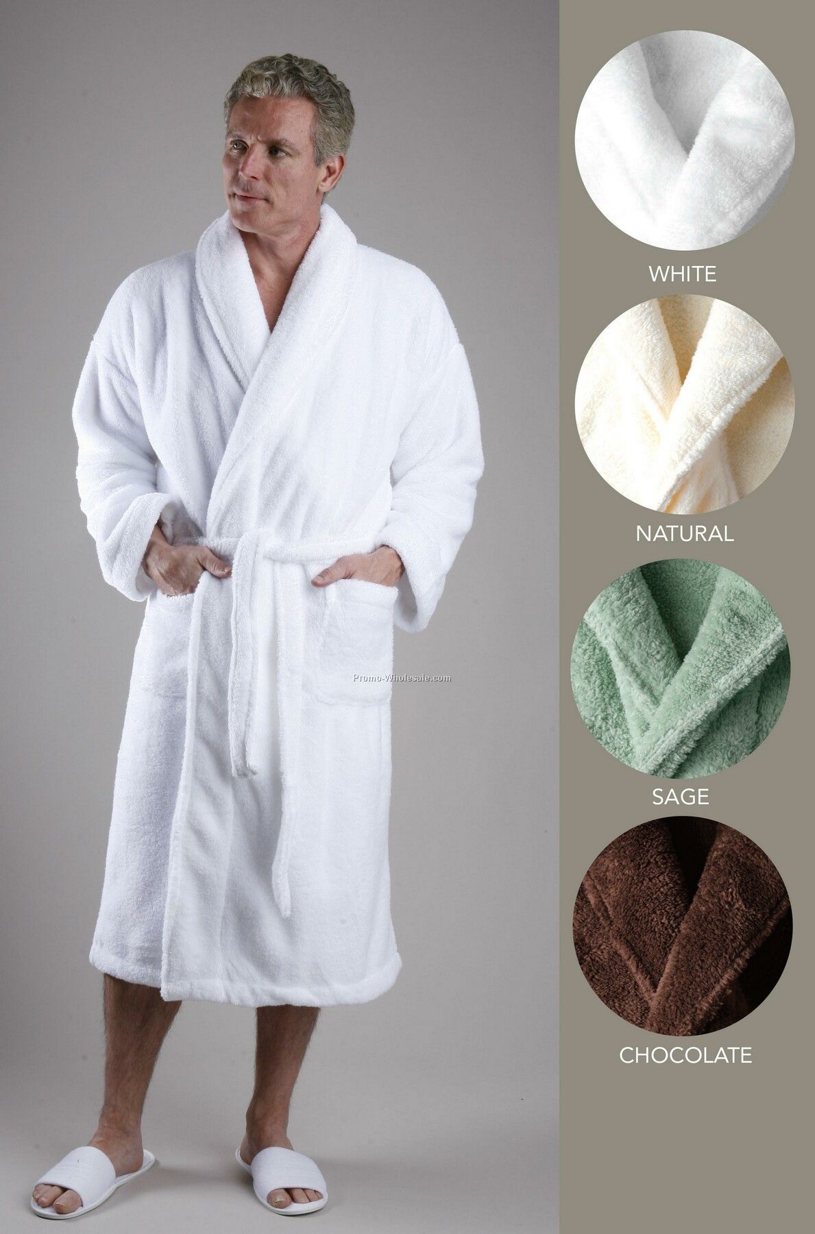 Ultra Tight Knit Cashmere / Chenille-like Shawl Robe (S-xl)