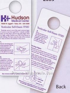 Vinyl Plastic Self Exam Cards (Testicular Cancer/ English) 1 Color