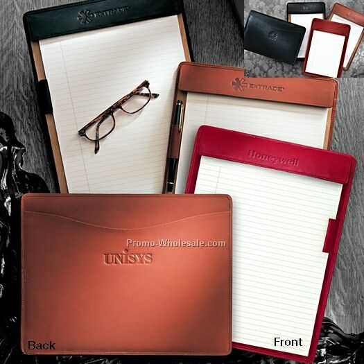 Wall Street Junior Cowhide Leather Writing Tablet