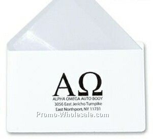 White Card Magnifying Glass In Pvc Pouch