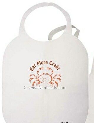 White Disposable Lobster Bib (18"x20")