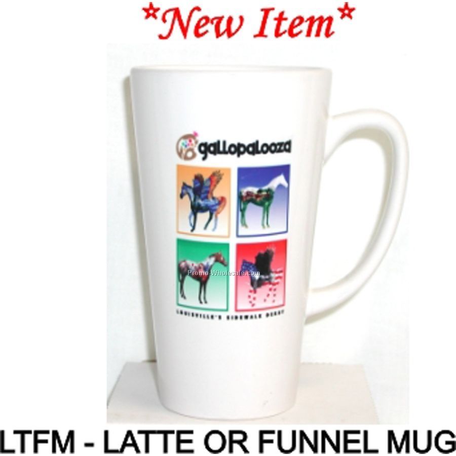 White Latte/ Funnel Mug