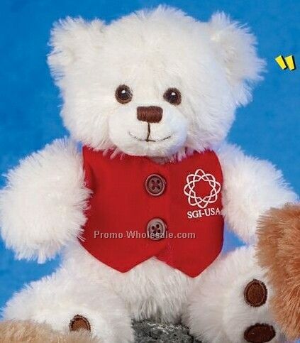 White Patches Paw Bear (7")