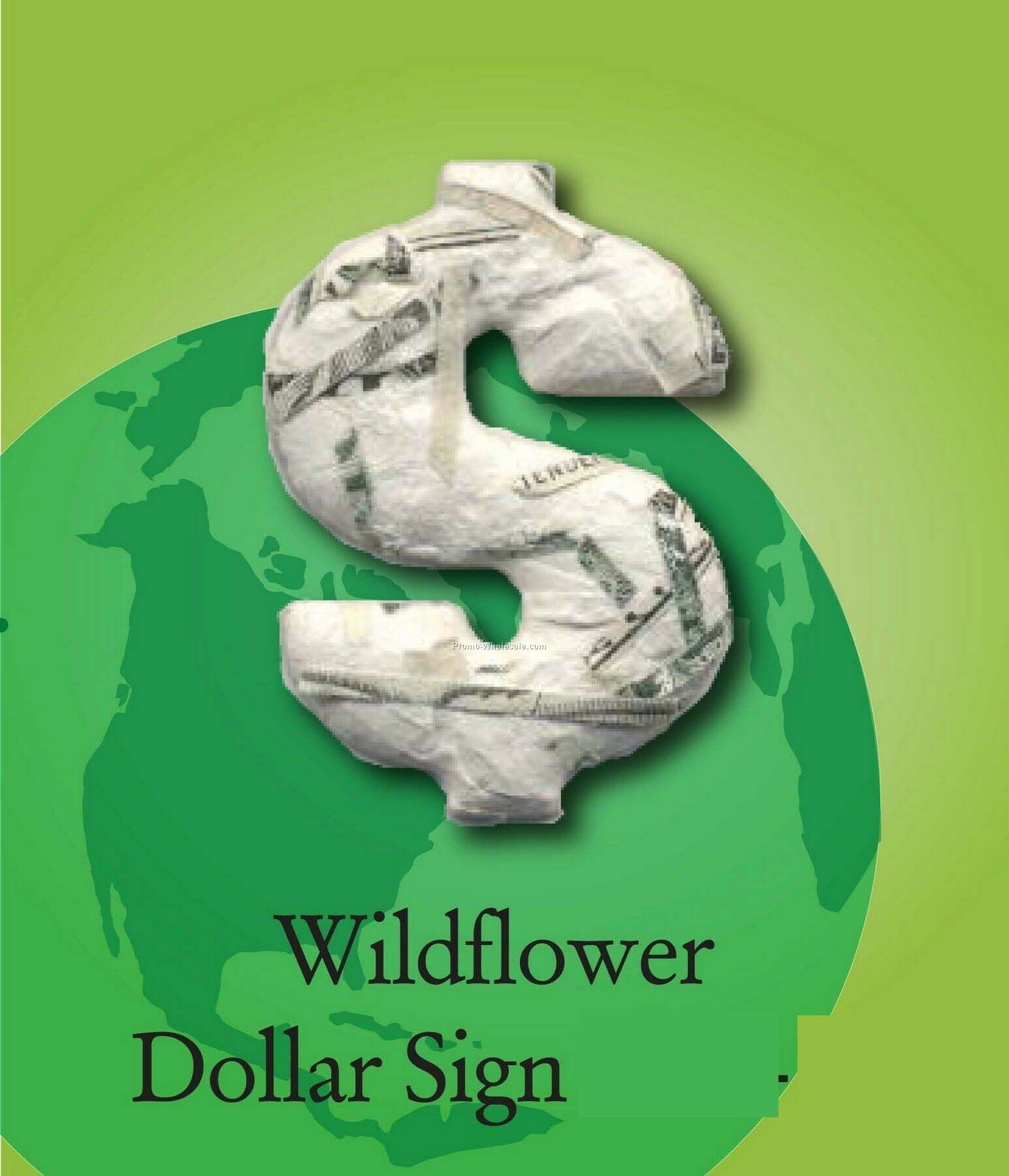 Wildflower Dollar Sign Handmade Seed Plantable Mini