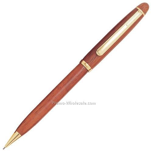 Wooden Pencil W/Gold Band Trim