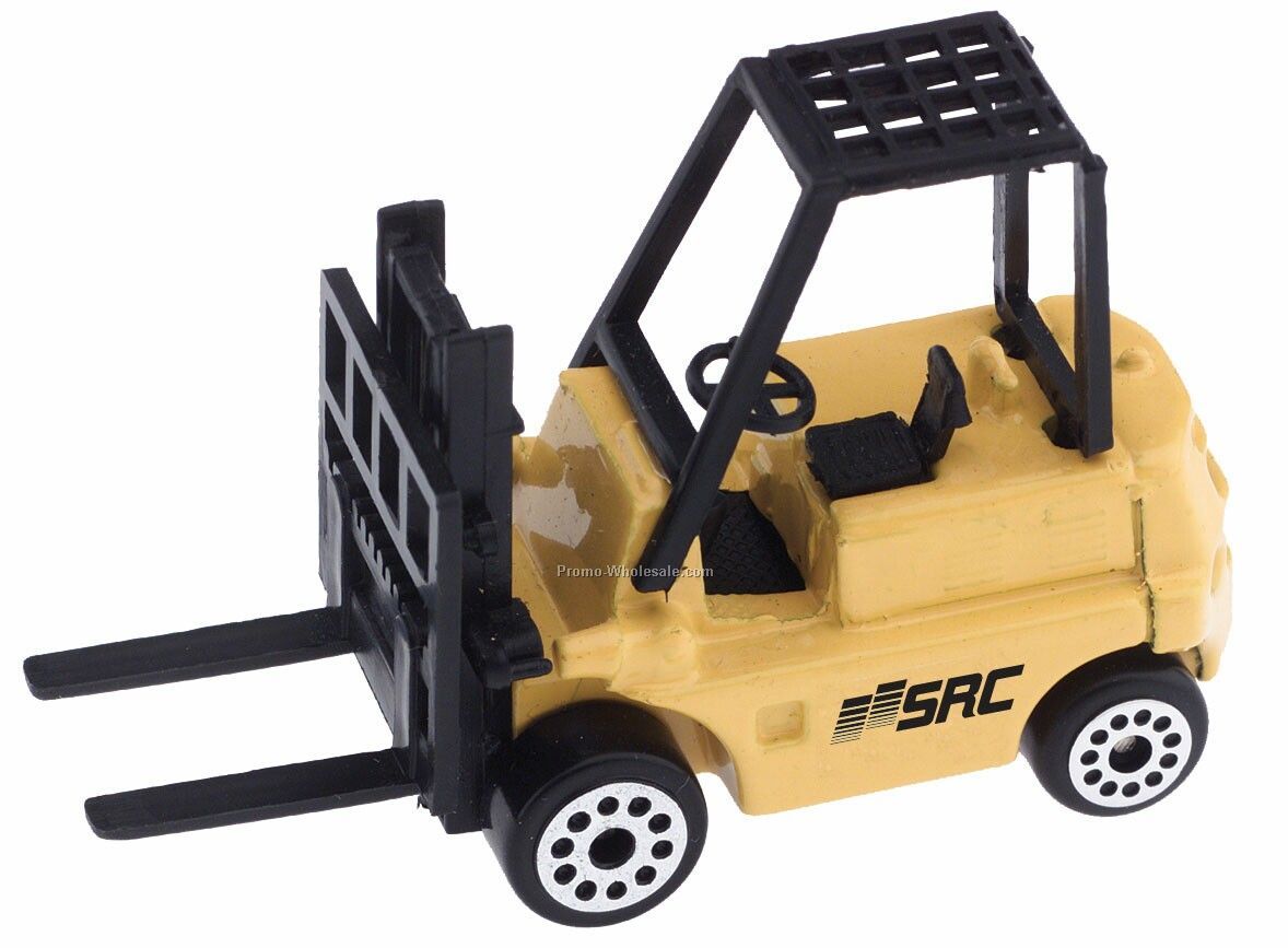 Yellow Forklift Die Cast Mini Vehicles