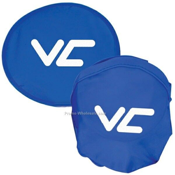 10" Lightweight Nylon Frisbee With Nylon Pouch (Imprinted)