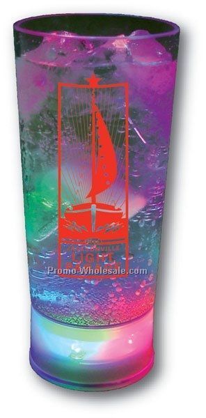 10 Oz. Multi Color Light Up Cup W/ White Or Blue Base