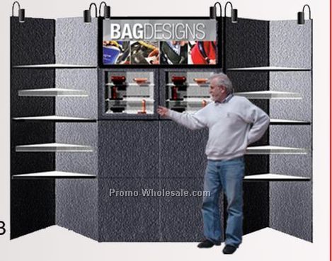 10-ft. Booth Display (Double Lt Box/ 2 Adjustable/ 10 Triangle)