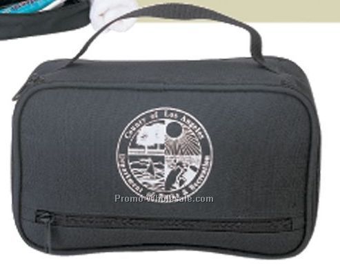 10"x6"x3" Travel Kit W/ Front Zipper Pocket