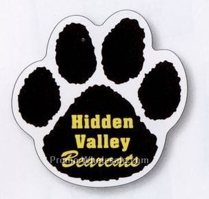 11-1/2"x11-1/2" Paw Print Magnetic Car Sign (1 Color)