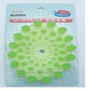 11.3cmx8-1/5cmx1-1/2cm Plastic Egg Shaped Soap Dish