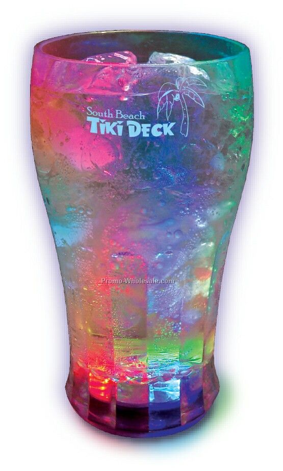 12 Oz. 3-light Soda Cup With Red, Green & Blue LED Light