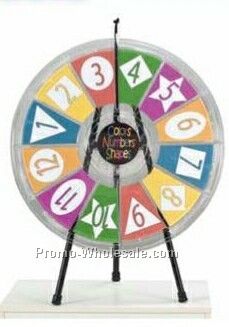 12-slot Clear Tabletop Prize Wheel (31")