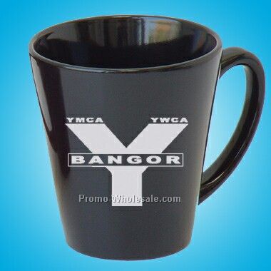 14 Oz Cafe Ceramic Mug *black* (Screened)